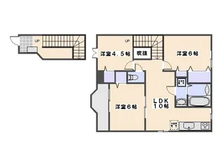 プロヴァンスA【202号室】の間取り