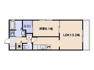 メゾン・カンフリエ井口【2階】の間取り