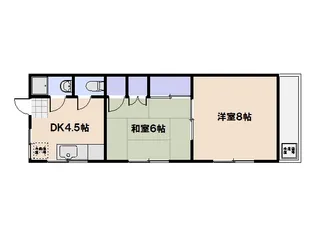 五日市コーポラス【102号室】の間取り