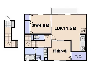 イーグル タニ【201号室】の間取り