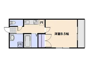 第3間下ビル【105号室】の間取り
