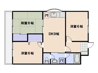 メゾン隅の浜【205号室】の間取り