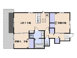 キャトルセゾン D棟【1階】の間取り