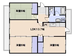K’s B SATSUKIGAOKA III【1階】の間取り