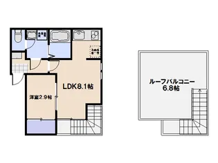 Grandtic gacha ’alua【2階】の間取り