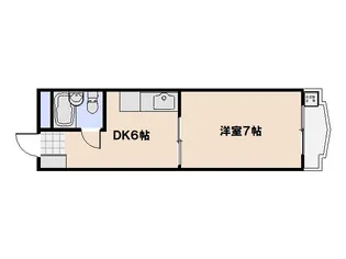グリーンハイツ大田【205号室】の間取り