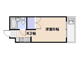 サンゴマンション【401号室】の間取り