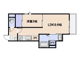 GRANDTIC旭園【1階】の間取り