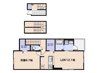 ルミエール五日市駅前【3階】の間取り