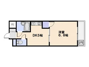 C&Cミヤケ【302号室】の間取り