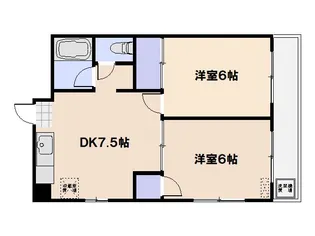 ウイング五日市駅前 B棟【501号室】の間取り