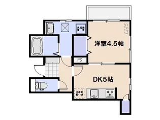 ヒルズ新宮苑【1階】の間取り