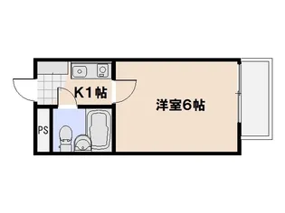 ドラゴン五日市【303号室】の間取り