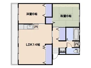 SGMマンション皆賀【102号室】の間取り