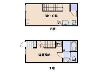 casa cozy隅の浜【106号室】の間取り