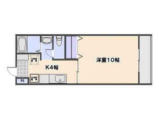サンライズ伴駅前ビル【108号室】の間取り