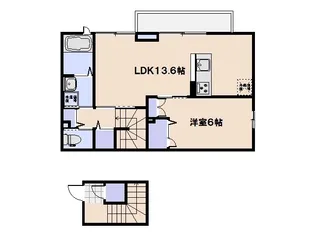 シャーメゾンカトルセ【2階】の間取り