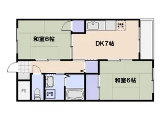 ハイネス鴨原【3階】の間取り