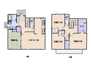 広島県広島市佐伯区藤の木1丁目【一戸建】の間取り