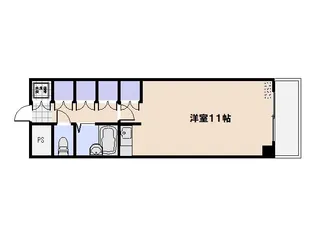 1Rの間取り画像