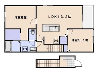 グローリアス【1階】の間取り