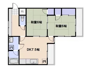 ラヴェール串戸【2階】の間取り
