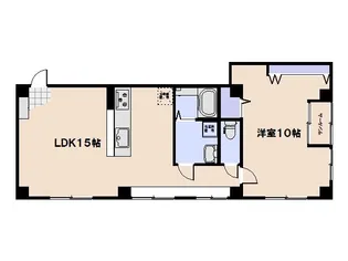第2ライフビル【401号室】の間取り