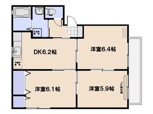 シャーメゾンさわら【1階】の間取り