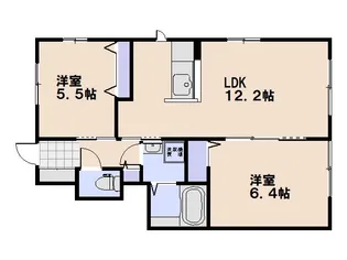 ヴィラ・メリディアンB【101号室】の間取り