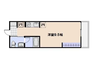 エスタディオI【2階】の間取り