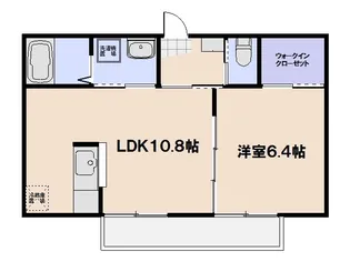 リアージュA棟【102号室】の間取り