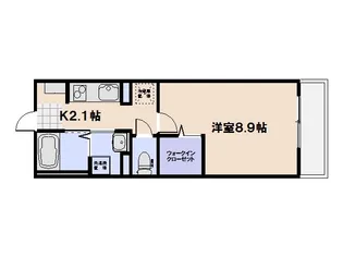 シャルム肥後II【2階】の間取り