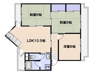 スワビル【401号室】の間取り