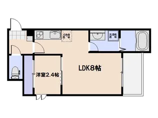PENSIONJULY桜尾【3階】の間取り