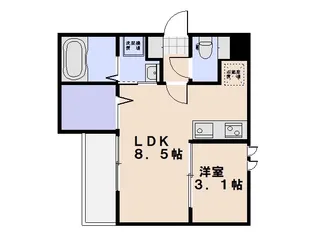 Regalest R.N 五日市【2階】の間取り