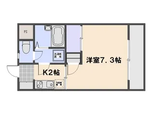 サンライズ五日市【3階】の間取り
