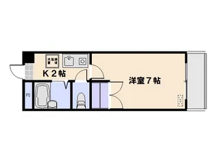 サンライズ三宅III【204号室】の間取り