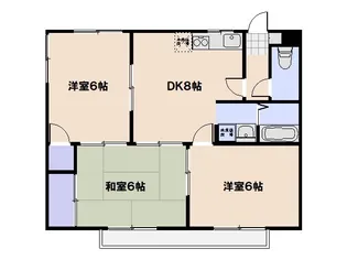 HUMMINGみのり【201号室】の間取り