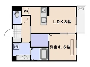 フローラル五月が丘 B棟【102号室】の間取り