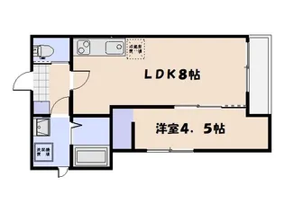 レジデンシャル廿日市駅前【2階】の間取り