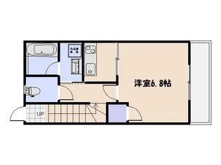 ユニクオーレ五日市II【203号室】の間取り
