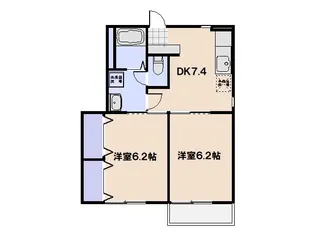 エトワールパルク ウエスト【101号室】の間取り