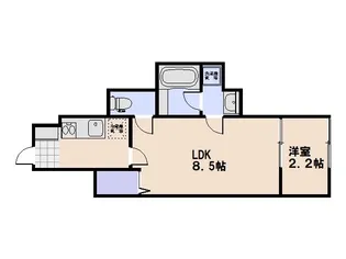 M Terrace藤垂園 弐番館【1階】の間取り