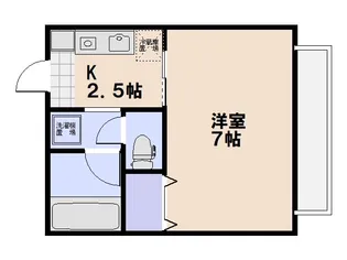 ハピネスM1【202号室】の間取り