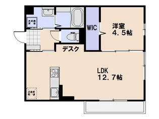 H.S.S・H.R.K H.S.S【104号室】の間取り