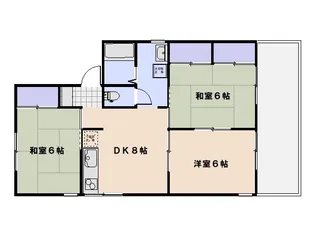 セジュール大田 B棟【202号室】の間取り