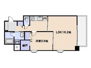 パシフィカコイン通り【604号室】の間取り