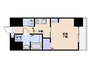 1Kの間取り画像