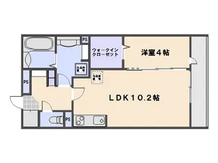 コリーヌ・Mont【204号室】の間取り