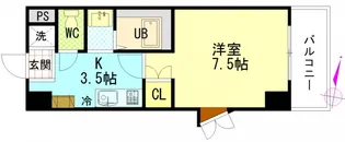アトラクティブハイム【0601号室】の間取り